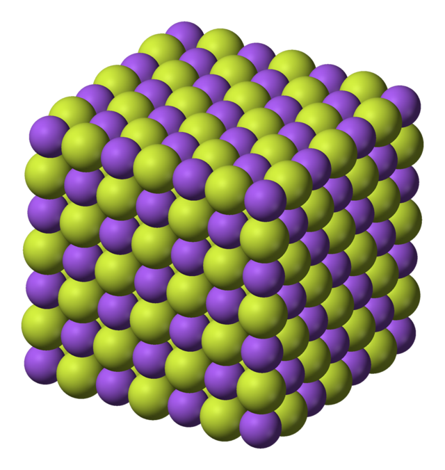 Sodium fluoride 3D ionic